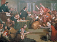 ‘The Trial of George Jacobs Sr. for Witchcraft, August 5, 1692’; painting by Tompkins Harrison Matteson, 1885