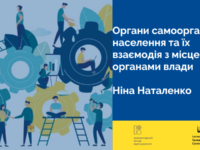 Органи самоорганізації населення та їх взаємодія з місцевими органами влади